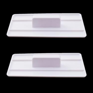 Imagem de JCBIZ 2 peças de polimento mais suave para bolos de plástico de grau alimentício, utensílios de cozinha multifuncionais, ferramentas de cozimento para creme, geléia, espátula de cobertura