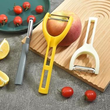 Imagem de Conjunto de ralador de vegetais 3 em 1 – Ferramenta de lâmina de aço inoxidável para frutas e vegetais