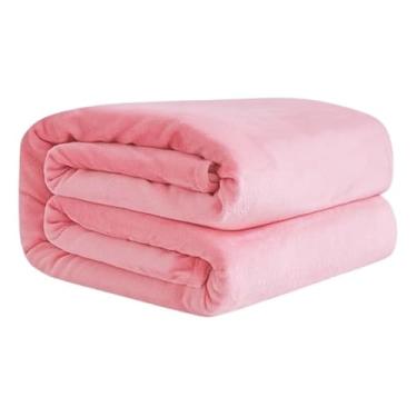 Imagem de Manta Casal de Microfibra Fofinha Cores Lisas 1,80m x 2,00m Decoração Frio Inverno Quentinha (2, Rosa)