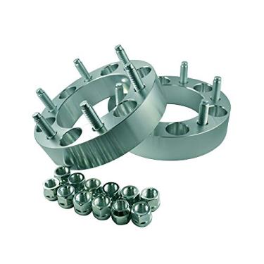 Imagem de ezaccessory Adaptadores de 2 rodas espaçadores 6 x 5,5 a 6 x 5,5 para Chevy Blazer 71-91 6 Lug Pickup Vans 7/16 pinos 3,8 cm de espessura