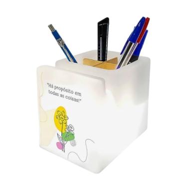 Imagem de Porta Lápis iluminado com LED Organizador de Escritório