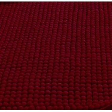 Imagem de Kit Tapete Banheiro Antiderrapante 40x60 Microfibra Bolinha Macarrão,tapete absorvente,absorvente e durável para casa (2,Bordô)