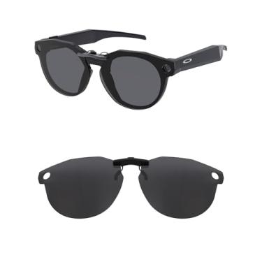 Imagem de HILEEN Clip-on polarizado para óculos de sol Oakley Meta HSTN OW8002 51 mm - Preto
