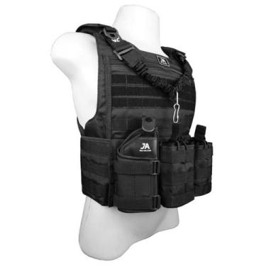 Imagem de Colete Tático Modular nível 3a Ja3 +5 Acessórios Preto - J.A Rio Milit