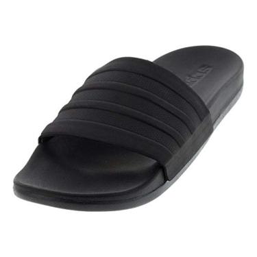 Imagem de Adidas – Chinelo masculino Adilette Comfort, Black/Black, 7