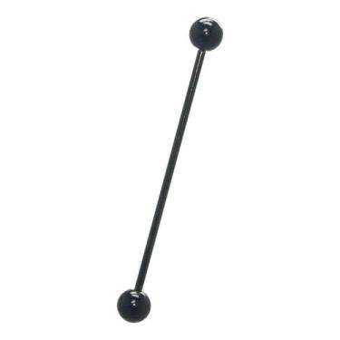 Imagem de Piercing Transversal Titânio G23 40mm Hipoalergico Preto - Oremte