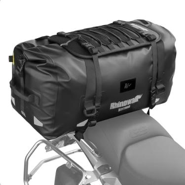 Imagem de Rhinowalk Bolsa esportiva para motocicleta, impermeável, 20/40/65 L, bolsa traseira, bolsa seca, parte superior, bagagem de viagem para motocicleta
