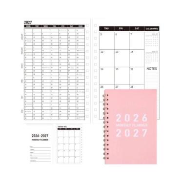 Imagem de Planejador Mensal Estudantil 2026-2027 Com Capa De PVC, Calendário De 