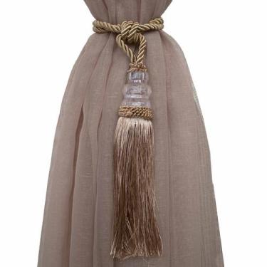 Imagem de Kit Cairo Abraçadeira Para Cortina 2 Peças Nude - Paulo Cezar Enxovais