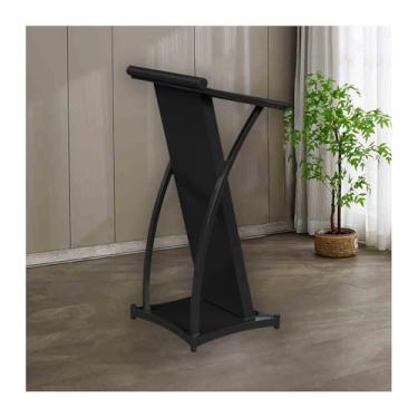 Imagem de Pódio, suporte de pódio móvel, púlpitos para igrejas, púlpito multifuncional, suporte de pódio premium, adequado para escolas, salas de conferência, auditórios e salas de treinamento. (preto, A-60