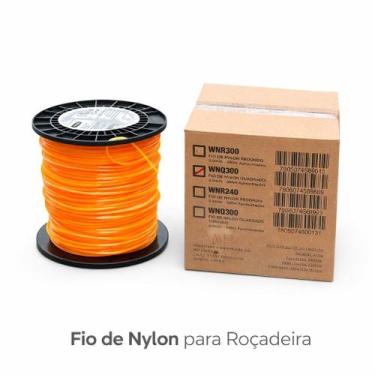 Imagem de Fio Nylon QUADRADO 3,00mm, 2.250kg. Roçadeira. Aprox 255m. - WILL MAX