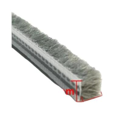 Imagem de Fita De Vedação De Escova Para Janelas E Portas De 10M, Isolante Acúst