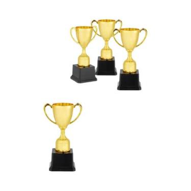 Imagem de Troféus Dourados Miniatura: Pacote Com 4-7 Polegadas De Altura, Estatu