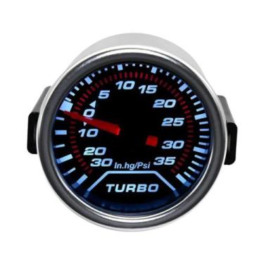 Imagem de Manômetro LCD 12V 2 Em 1: Medidor De Temperatura Da Água, RPM Do Turbo