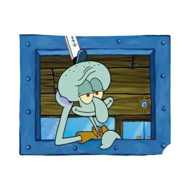 Imagem de Tapeçaria De Parede Do Bob Esponja E Do Squidward Para Quarto, Decoraç