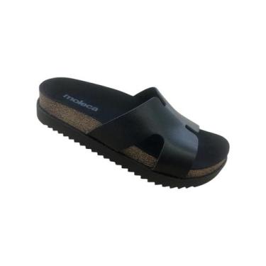 Imagem de Sandália Tira em H Original Moleca Tamanco Plataforma Cor:BrancoTamanh