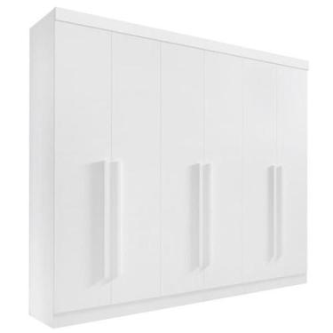 Imagem de Guarda Roupa Casal 6 Portas 6 Gav - Da Vinci-Branco - D'Doro - Móveis 