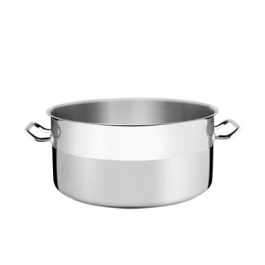 Imagem de Caçarola Rasa Tramontina Professional Em Aço Inox Com Fundo Triplo Sem