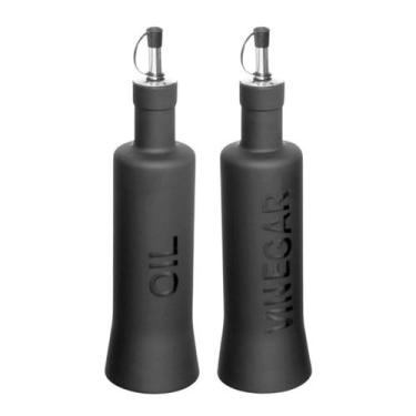Imagem de Galheteiro Nero Em Vidro Porta Vinagre Azeite 300ml 2 Peças - Haüskraf