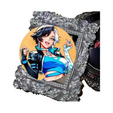Imagem de Broche Redondo Marvel Rivals Luna Snow, Acessório Para Roupas E Mochil