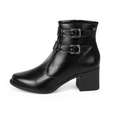 Imagem de Bota Mississipi Cano Curto Com Fivelas Decorativas REF:J0341, Preto, 3