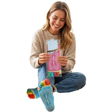 Imagem de Kit 2 Pares Meia Dedinho Antiderrapante Feminina Yoga Pilates Conforto