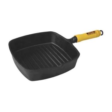 Imagem de Frigideira Ferro Fundido Frisada Cook Grill - 22x22cm