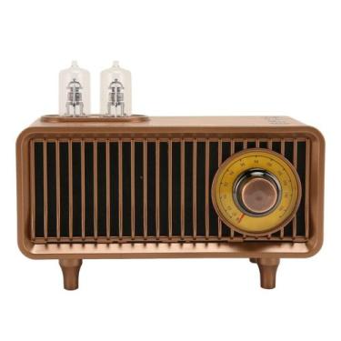 Imagem de Altavoz Bluetooth Retro Vintage de Madera Jectse con Radio FM y Rádio 