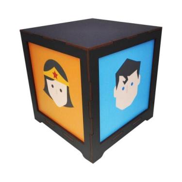 Imagem de Luminária Box Liga Da Justiça Em Mdf - SHOPPINGNET