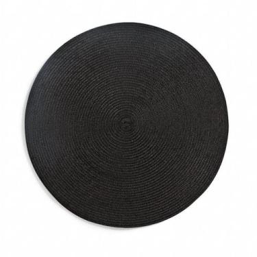 Imagem de Jogo Americano Redondo Avulso Luna Preto 38 Cm Copa & Cia