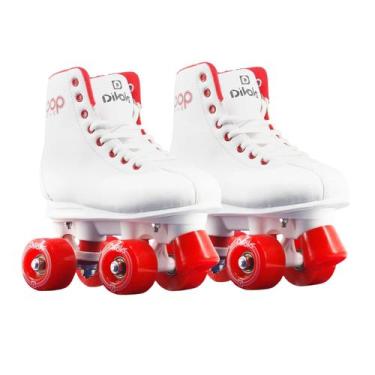 Imagem de Patins Quad Infantil Divoks Pop One White Retrô, 29/30, Branco