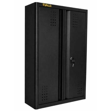 Imagem de Armário para Ferramentas Evna-3 com 3 Prateleiras e Ganchos para Parede em Aço Carbono Evald
