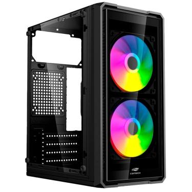 Imagem de Gabinete Gamer Micro ATX MT-G41BK com Lateral em Vidro Temperado Preto C3tech
