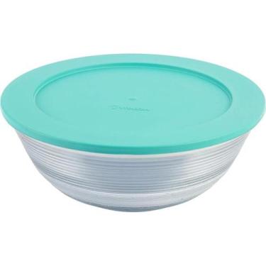 Imagem de Tigela Saladeira De Vidro Com Tampa 3l Vitazza 3200 Cor
