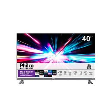 Imagem de Smart TV LED 40" Full HD Philco PTV40E3ERSGB Roku TV com HDMI, USB, Wi-Fi e Dolby Audio