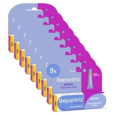 Imagem de Kit c/9 und Protetor Labial Bepantriz Derma 7,5 ml - CIMED