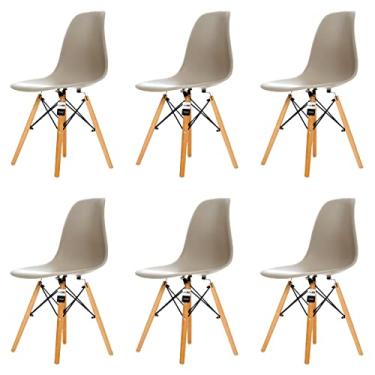 Imagem de Conjunto 6 Cadeiras Charles Eames Eiffel Nude