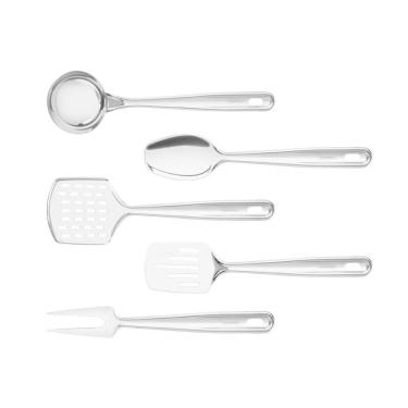 Imagem de Kit Utensílios de Cozinha para Servir e Preparar Extrata Aço Inox 5 Peças - Tramontina