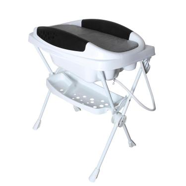 Imagem de Banheira Para Bebê 2 Em 1 Galzerano Premium Branco E Grafite