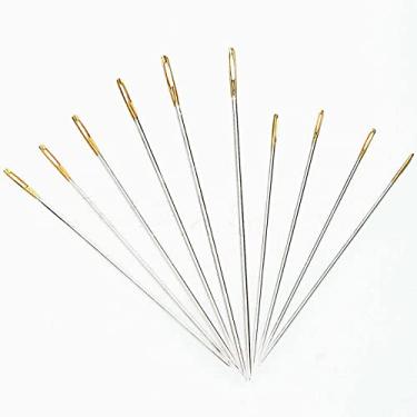 Imagem de ND 10 peças/conjunto de agulhas de costura de lona de couro ferramentas DIY para reparo de artesanato