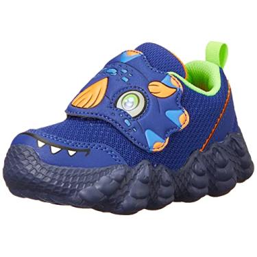Imagem de Skechers Tênis infantil unissex Skech-o-Saurus Light, Azul royal/laranja, 5 Toddler
