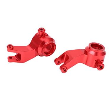 Imagem de Bloco de direção RC, liga de alumínio RC Metal Steering Block para Typhon para série Big Rock 1/10 carro RC (vermelho)