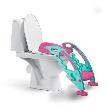 Imagem de Reduto De Assento Infantil Rosa Step Potty Para Vaso Sanitário Multiki