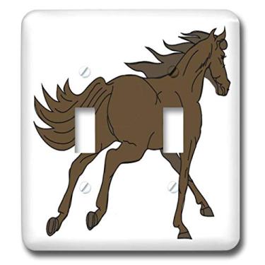 Imagem de 3dRose Interruptor de cavalo marrom galopante lsp_43832_2