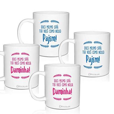 Imagem de 4 Canecas Convite Personalizadas para Pajem e Daminha