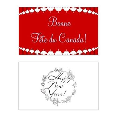 Imagem de Maple Leaf Happy Canada Day 4 Of July New Year Festival Greeting Card Bless Message Gift