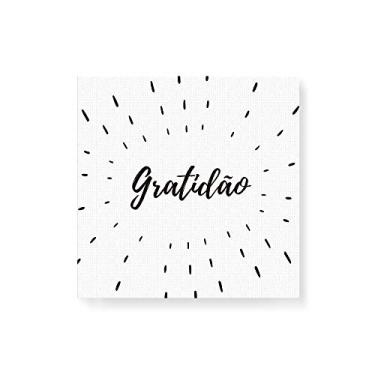 Imagem de Arte Maníacos Quadro Decorativo em Tela Canvas Gratidão - 50x50cm