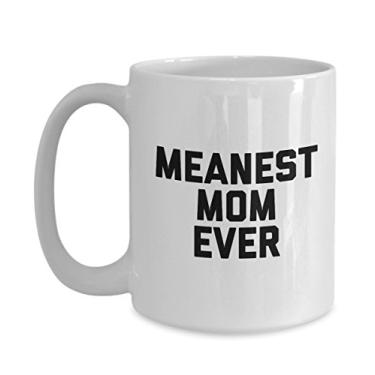 Imagem de Caneca Meanest Mom - Caneca de café - Presentes para a mamãe - Mãe malvada de todos os tempos - e aniversário