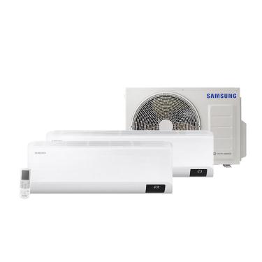 Imagem de Ar Condicionado Multi Split Inverter Samsung WindFree 2x12.000 BTU/h Quente e Frio Monofásico AJ050TXJ2KH/EA – 220 Volts