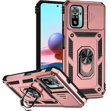 Imagem de Capa de telefone de armadura magnética para Xiaomi para Redmi Note 8 9 10 11 PRO PLUS MAX S 5G suporte com lente deslizante de anel capa protetora traseira, Z2, para nota 10